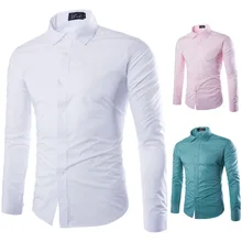 Мужская осенняя и зимняя новая оксфордская белая приталенная брендовая рубашка из чистого хлопка мужская деловая рубашка в британском стиле с длинными рукавами SA-8