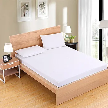 

Solid Fitted Sheet On Elastic Band Mattress Cover with Elastic Rubber Band Solid color Bed Sheet Hot Selling Bed Linens