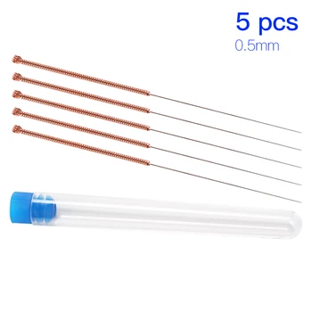 

5pcs 3D Printer Nozzle Head Cleaning Needle Stainless Steel Extruder Head Cleaning Tool