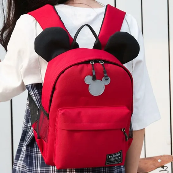 

Commonly Used 1-3 Grade GIRL'S And BOY'S CHILDREN'S School Bags 5--12-Year-Old Cute Mickey Backpack Canvas Lightweight Young STU