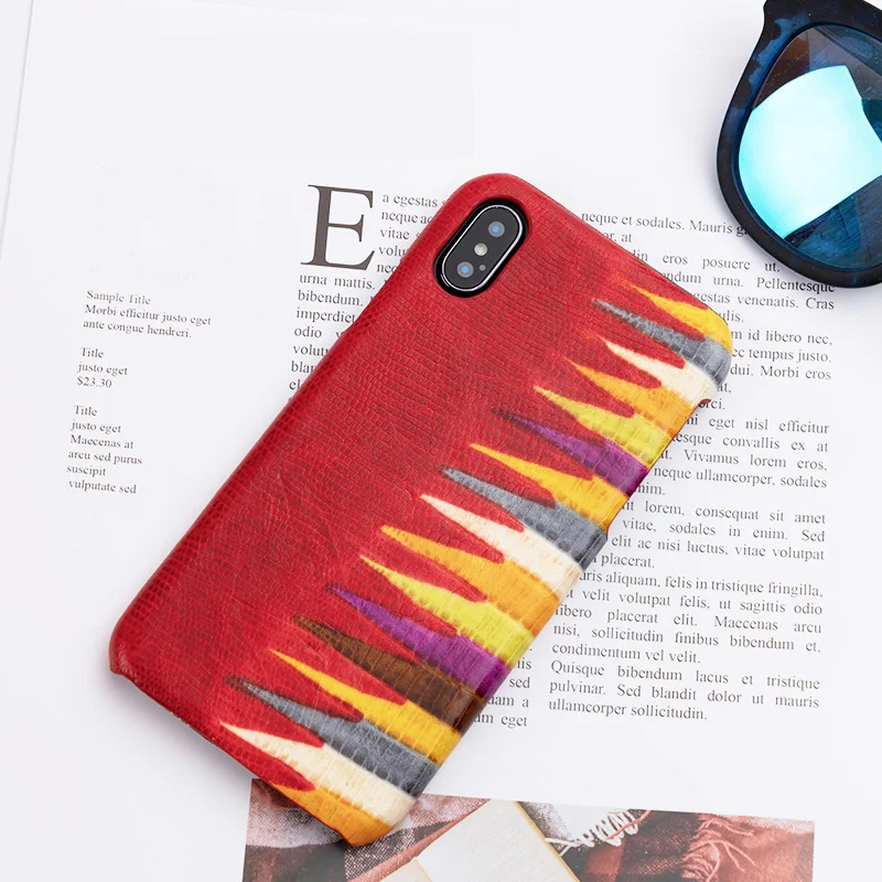 

Luxury Phone Case For iPhone 7 8 Case Painted Cowhide Back Cover For iphone 6 6s Xr Xs Max Case 6p 6sp 7p 8p Cover