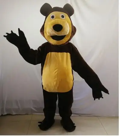 

High Quality Girls Mascot Bear Ursa Grizzly Mascot Costume Cartoon Character mascotte Costumes Halloween Fancy Dress aldut size