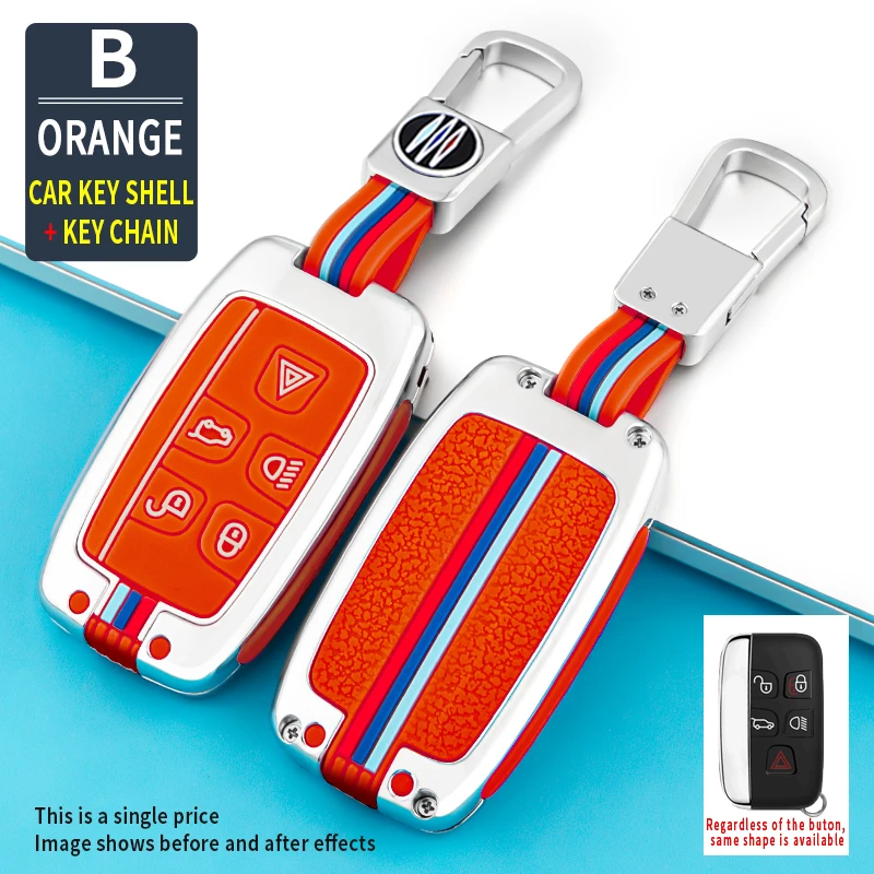 Coperture-del-supporto-della-copertura-della-cassa-chiave-a-distanza-dell-automobile-in-lega-di-zinco.jpg Coperture del supporto della copertura della cassa chiave a distanza dell'automobile in lega di zinco per Land Rover Range Rover Sport Evoque Freelander per Jaguar XF XJ XE XJL XF - Coperture del supporto della copertura della cassa chiave a distanza dell automobile in lega di zinco