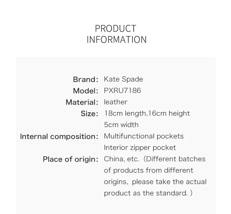 Подлинные оригинальные и брендовые новые женские сумки Kate Spade new York PXRU7186