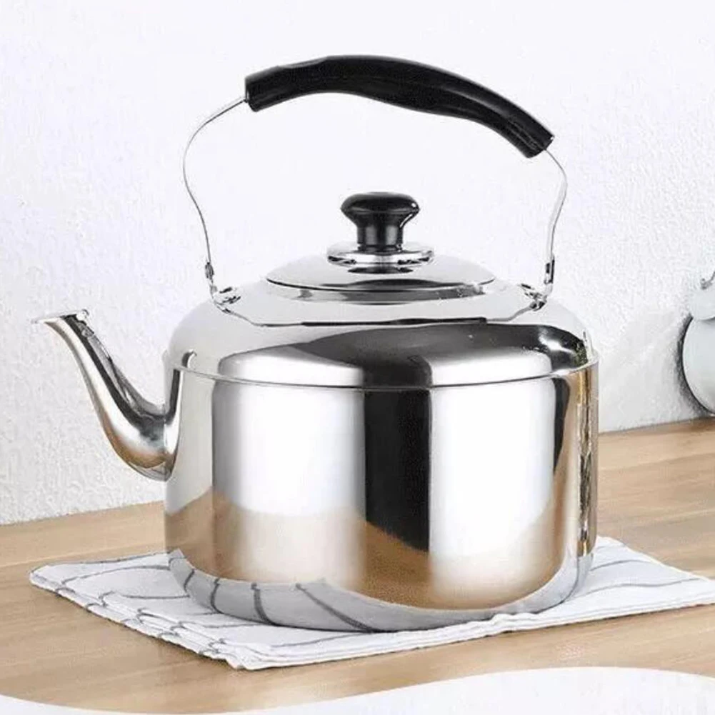 

Whistling Tea Kettle Large Capacity Stainless Steel Teapot with Rubber Handle for All Stovetops