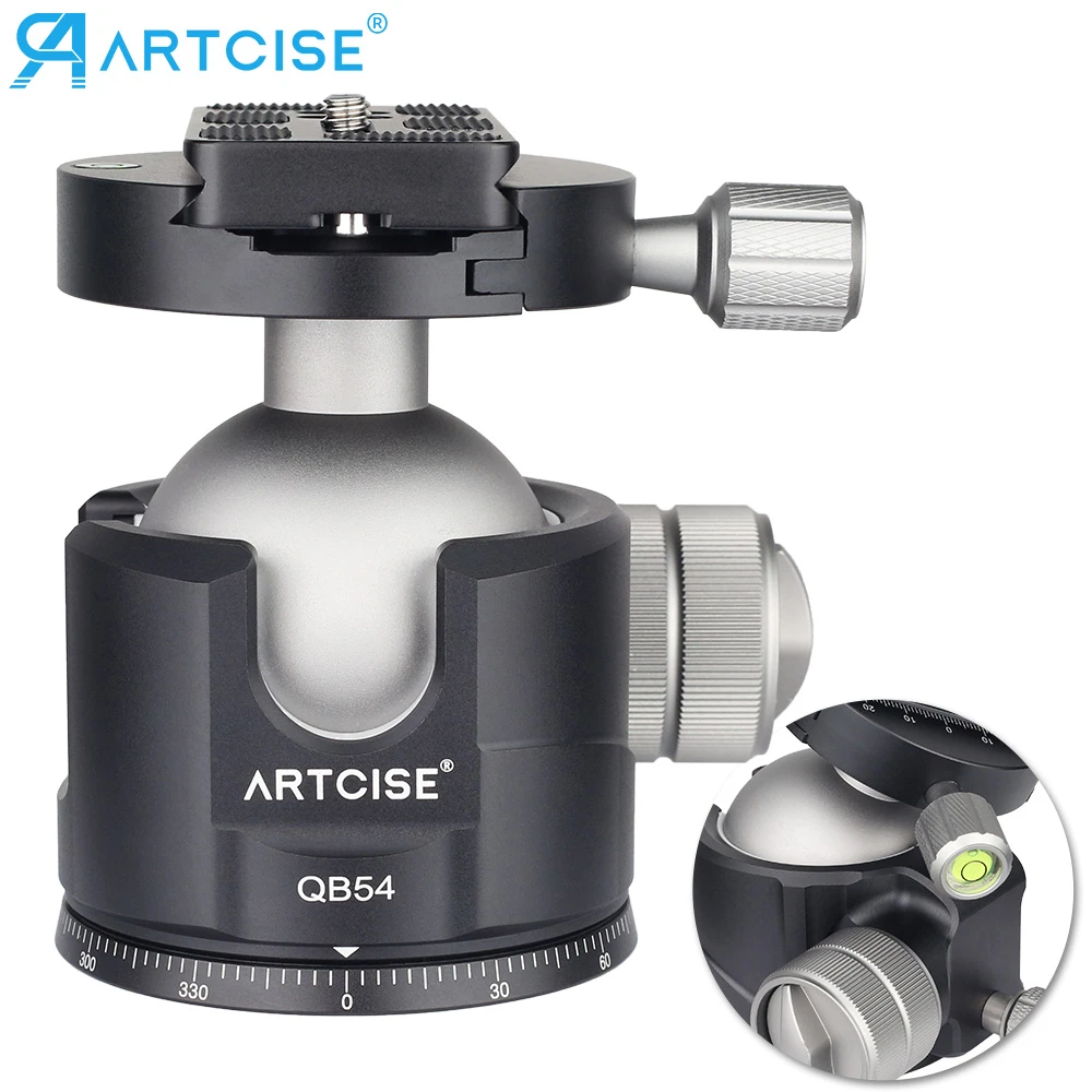 Tripod Head Professional Video Panoramic Low Profile Ball Head Mount Universal Quick Release