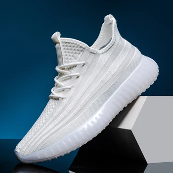 

Chiang 2020 Men Sports Large Size Sneakers Pop White Sock-shoes Athletic-Training Jogging Light Comfortable Breathable Outdoor