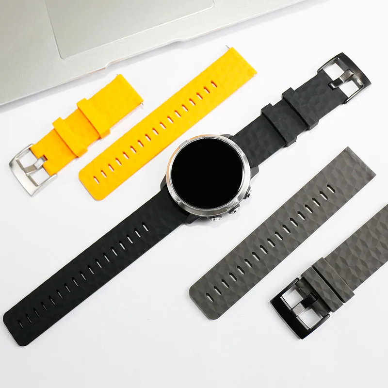 

Quick release Rubber Watchbands Suitable for Suunto 9 Spartan Sport Wrist HR 24mm Smart Strap