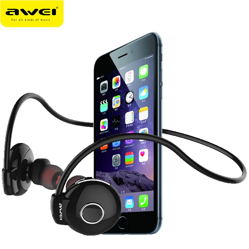 Awei A845BL Bluetooth наушники с шейным ремешком беспроводные микрофоном свободные руки