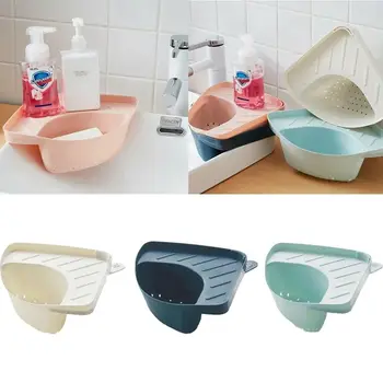 

Family Bathroom Storage Shelves Racks Basket Triangle Storage Holder Multifunctional Drain Shelf Kitchen Multi-purpose