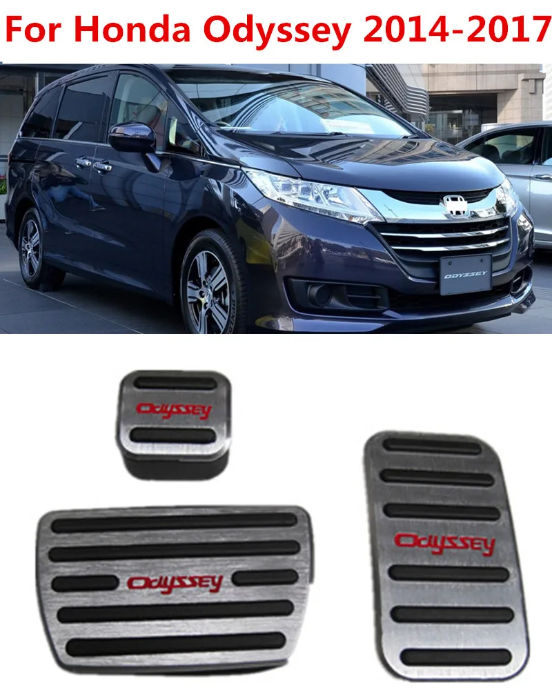 Авто аксессуары алюминиевые педали автомобильные для Honda Odyssey педаль акселератора тормоз подставка для отдыха ноги для езды на велосипеде