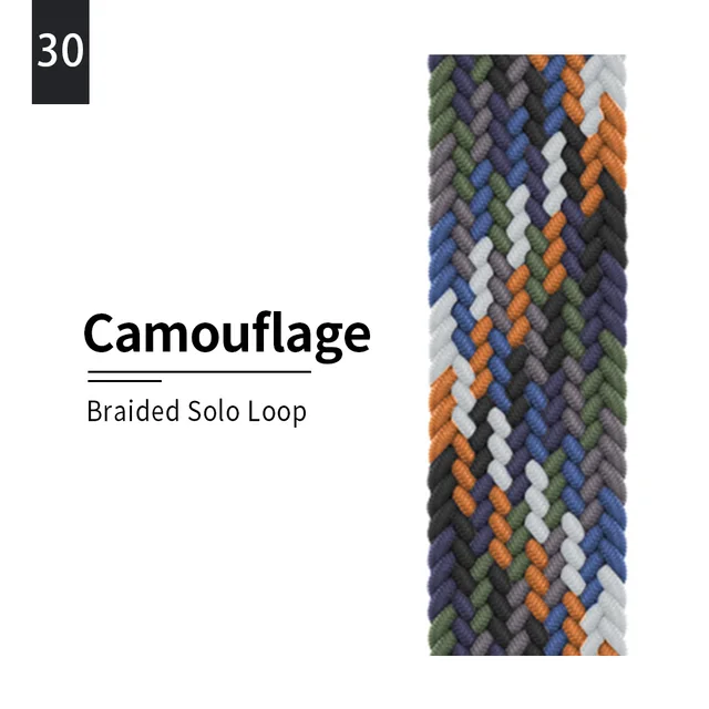 Braided Solo Loop strap for Apple watch band 44mm 40mm Elastic Wristband Bracelet on iwatch Se Series 7 6543 42mm 38mm 41mm 45mm 30 Black rainbow
