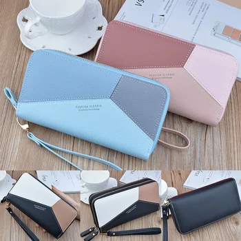 

2020 Luxury Brand Leather Wallets Women Long Zipper Coin Purses Tassel Design Clutch Wallets Female Money Bag Credit Card Holder