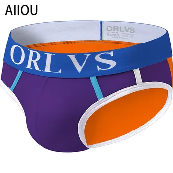 

AIIOU Sexy Briefs Men Bikini Male Underwear Men Cotton Slip U Pouch Underwear Breathable Cueca Male Panties Jockstrap Underpants
