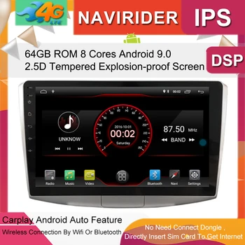 

Car Multimedia Player 10.2inch IPS Screen Monitor GPS tape recorder Bluetooth Android 9.0 For Magotan PASSAT B7 CC Auto Audio