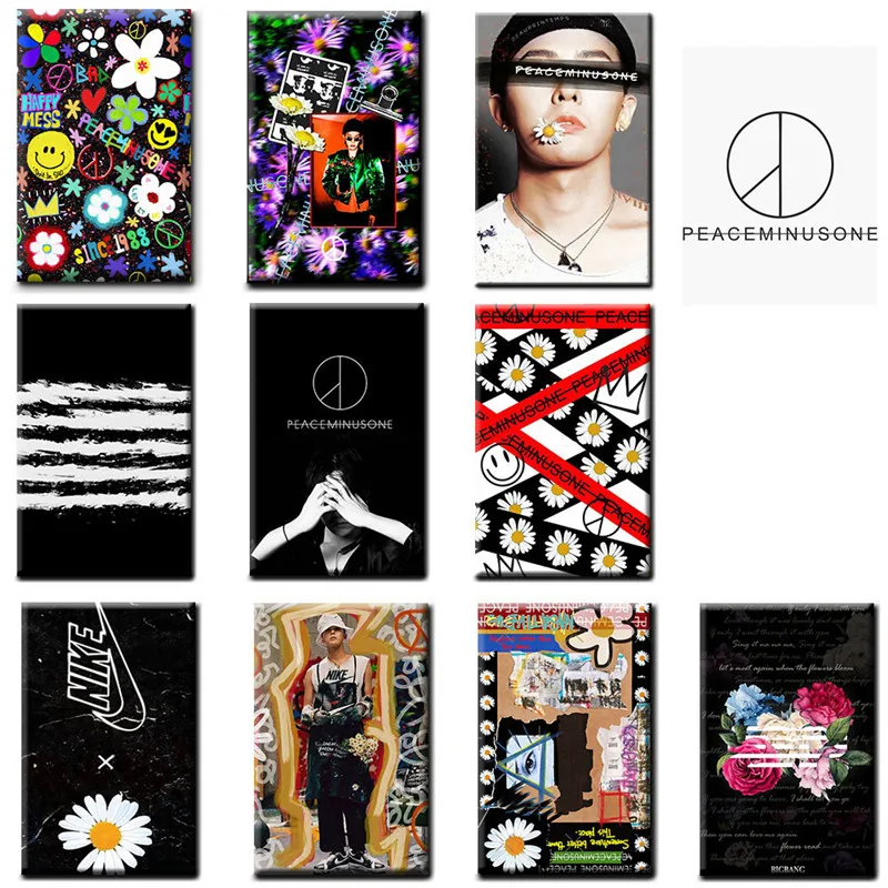 10 шт./компл. KPOP «g-dragon» Peaceminusone LOMO Стикеры карты автобусная карта Стикеры
