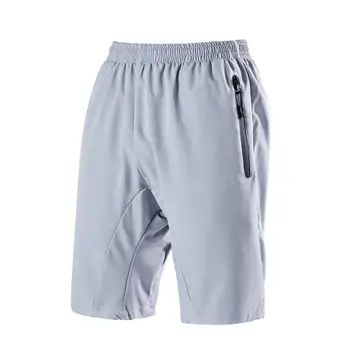 

Summer Men Quick Dry Elastic Waistband Solid Color Outdoor Sports Short Pants