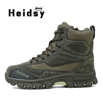 

2019 Spring Autumn Winter Men Ankle Boots New Fashion Round Toe Solid Color Martin Boots Fashion Men Shoes Flat with Comfortable Military Boots