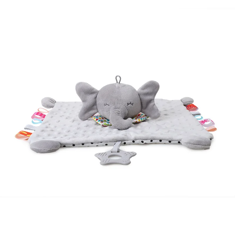 Baby Plush Stuffed Toys Security Tag Cute Stuffed Animal Blanket Comforter r Bunny Soothe Appease Towel Newborn Baby Shower Gift Baby Towel Baby Comforter Blanket