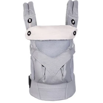 

Breathable Front Holding Baby Carrier With Hat Backpack Wrap Multifunction Sling Shoulders Strap Portable Adjustable Hands Free