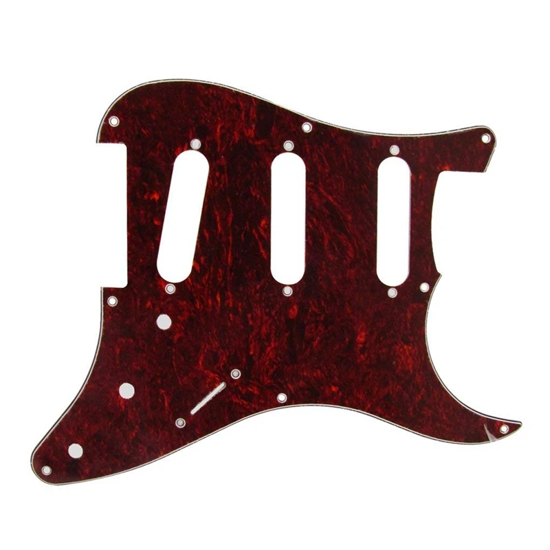 SSS 8 Hole Strat винтажная электрогитара Накладка для стиля винтаж Strats Стиль гитарные части, с чистой алюминиевой фольгой