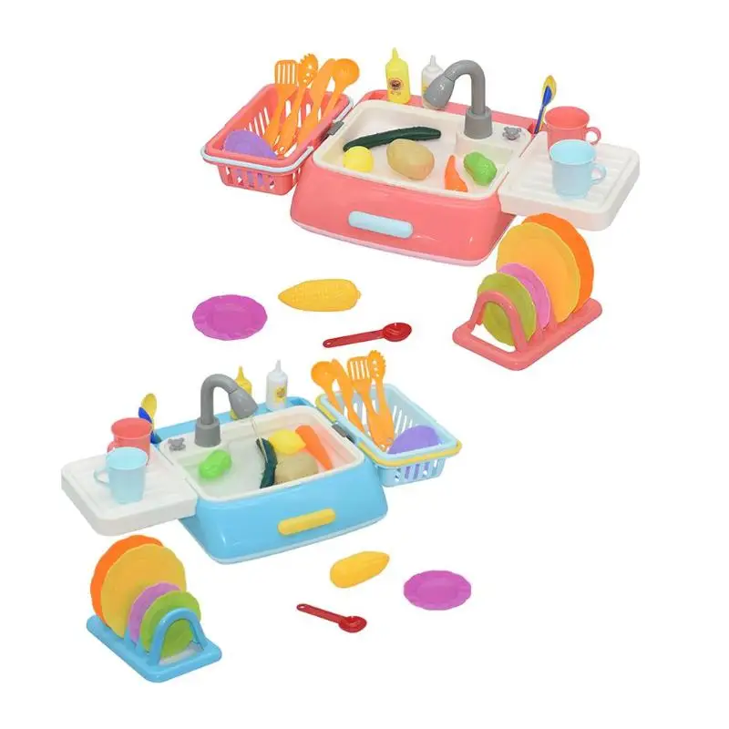 Simulation Electric Dishwasher Children Pretend Role Play Game Learning