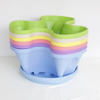 

4pcs Flower Pot Durable Nice Versatile Desktop Basket Gardening Decor Plant Pot