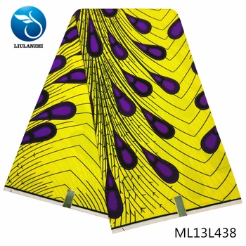 

Africa Polyester Wax Prints Fabric Yellow Color African Real Wax 6 Yards/lot Polyester Fabric ML13L431-ML13L443