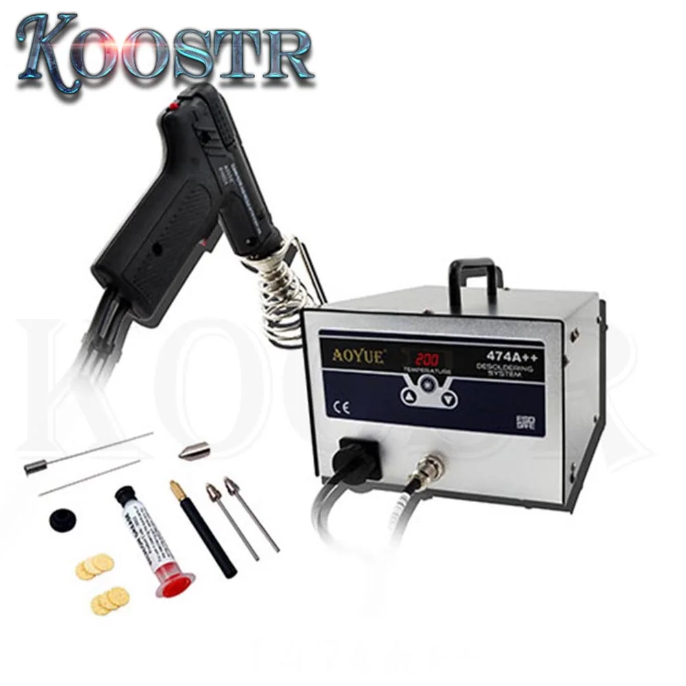 NEW AOYUE 474A++ Ddigital BGA Desoldering Station Electric Vacuum Pump Solder Sucker Gun | Инструменты