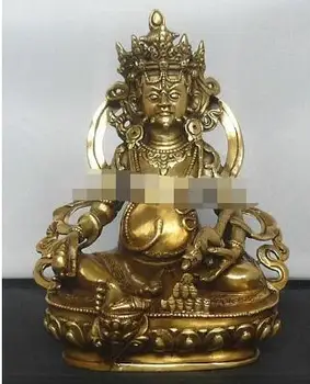 

Chinese Bronze Auspicious Fortuna statue Dzambala statuE