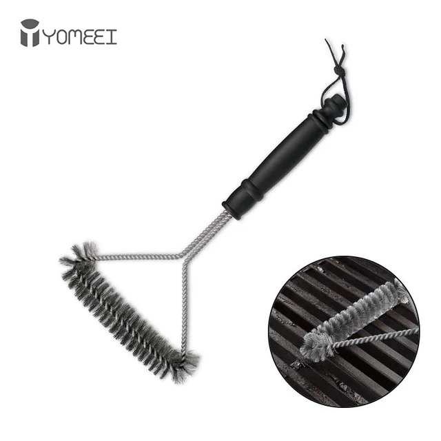 Dropship BBQ Grill Cleaning Brush Stainless Steel Barbecue Cleaner