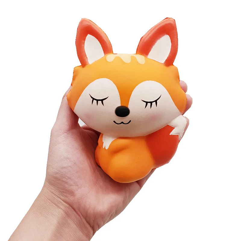 Kawaii Lovely Fox мягкий медленно поднимающийся крем ароматизированный стресс облегчение игрушки для детей взрослые "Антистресс" мягкими