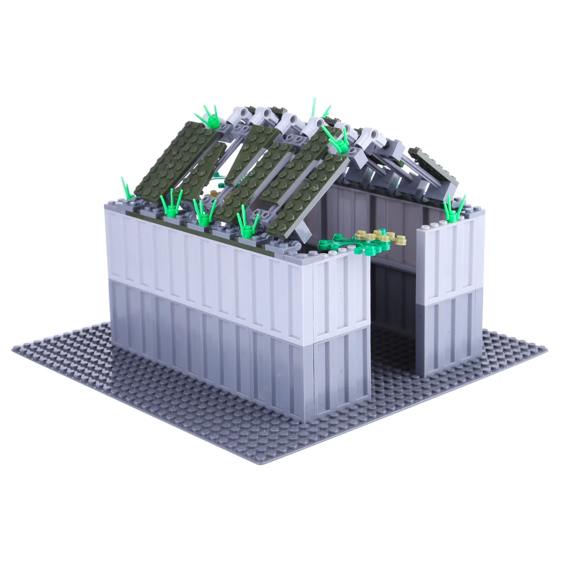 598Pcs Military Theme DIY Small Particle Building Block Shooting Scene Toy Kit For 100 Building Block 3