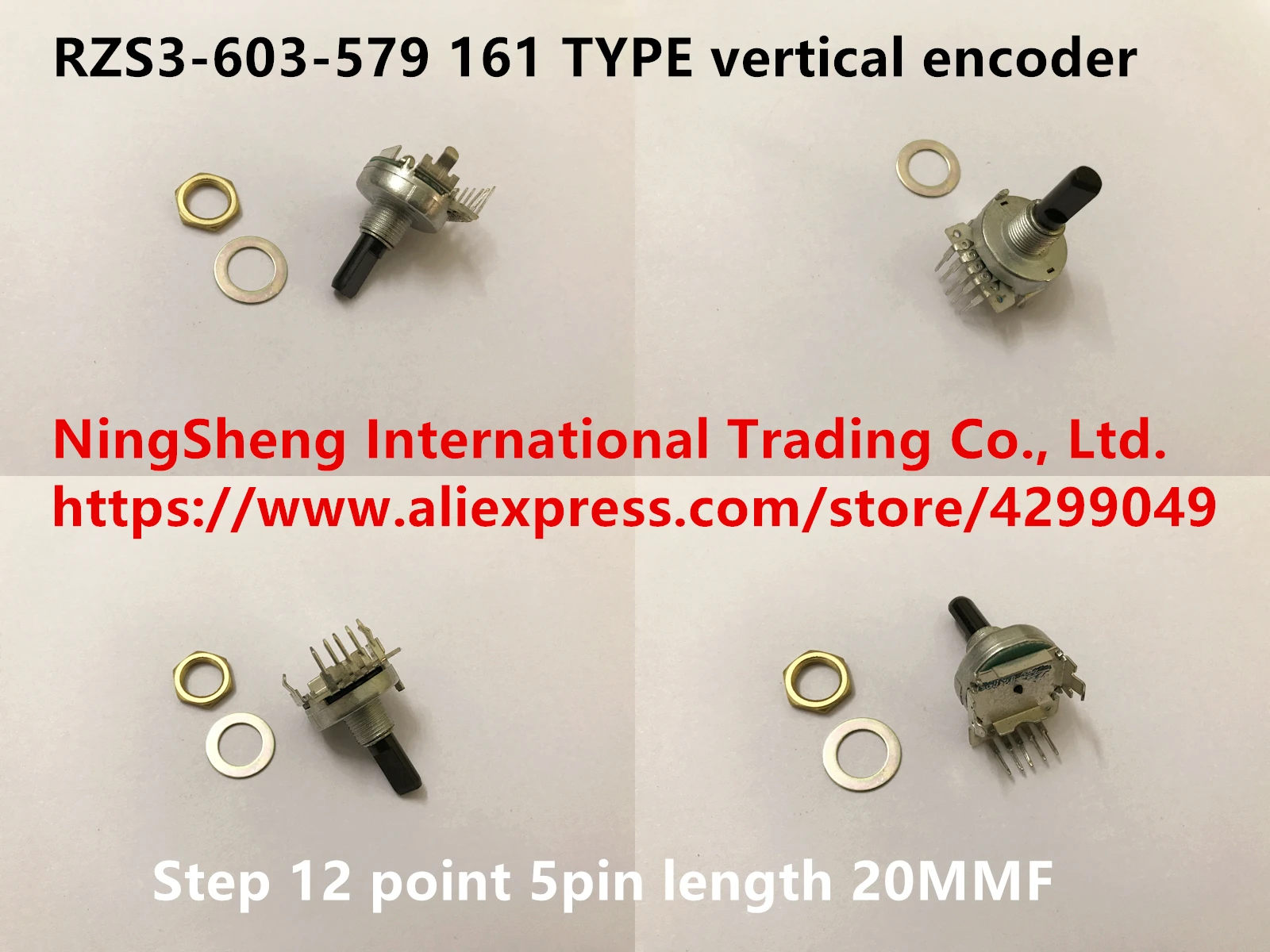 

Original new 100% RZS3-603-579 161 TYPE vertical encoder step 12 point 5pin length 20MMF (SWITCH)