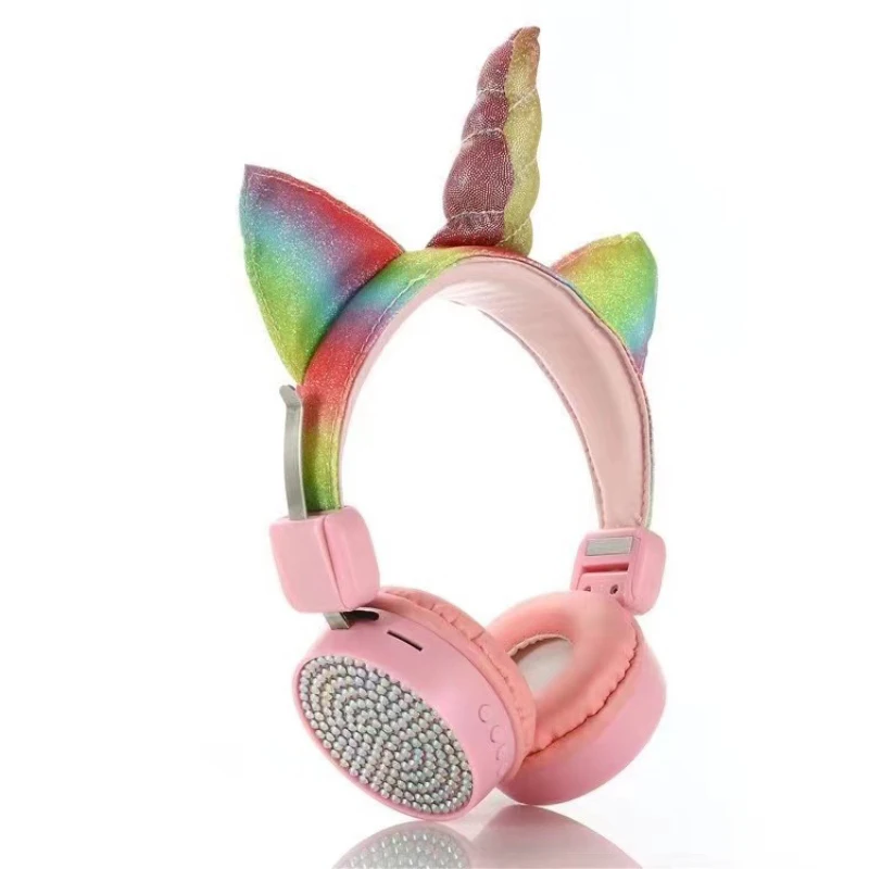 Rainbow Cute Unicorn Wired Headphone 