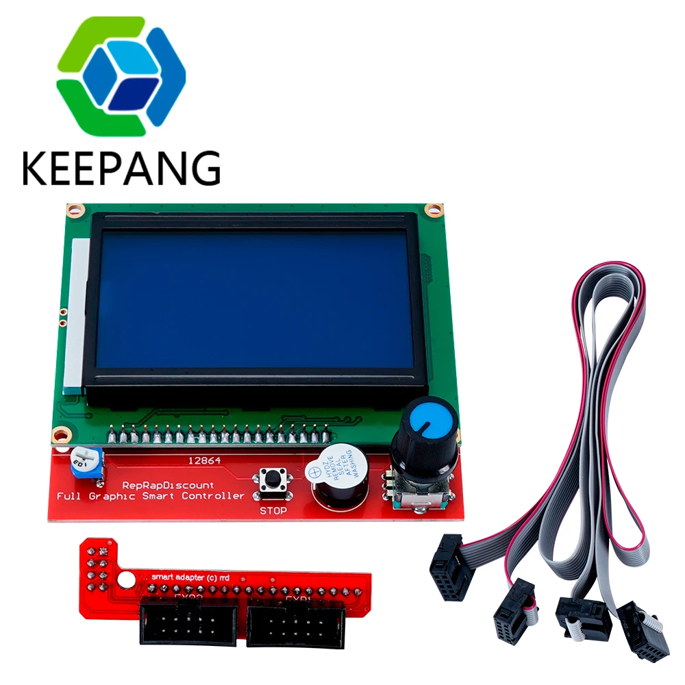 LCD 12864 제어판 Reprap 2004 LCD 제어 보드, 스마트 어댑터 컨트롤..
