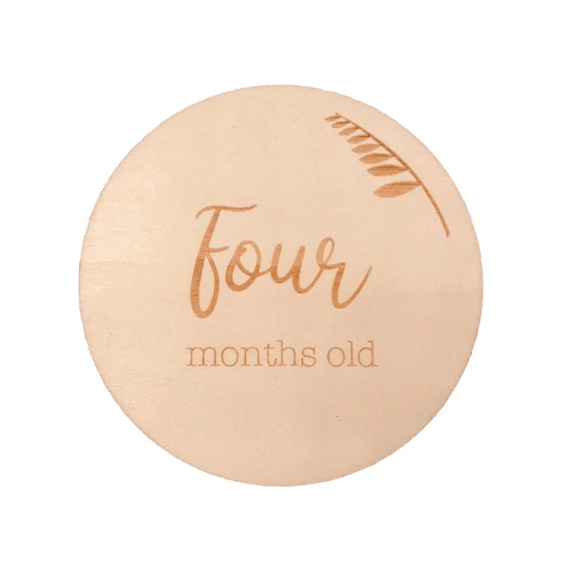 Wooden Baby Milestone Card Newborn Monthly Growth Recording Cards Handmade Baby Birth Commemorative Cards Photography Props baby gifts at walmart	 Baby Souvenirs