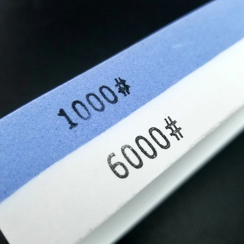 Двусторонний 1000/6000 зернистость белый корунд заточка профессиональный шлифовальный нож с нескользящей Силиконовой подложкой заточка системы