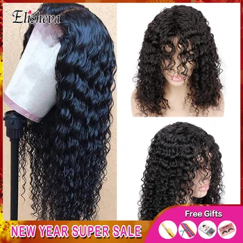 

Curly Human Hair Wig Bob Lace Front Human Hair Wigs For Black Woman Glueless Wigs With Bangs Pre Plucked Brazilian Remy Wig 150%