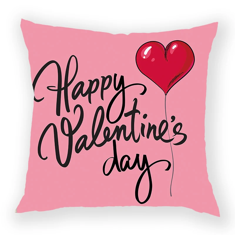 Декор ко Дню Святого Валентина, розовый, 45*45 см, чехол для подушки, подарок на день Святого Валентина, свадебные украшения, вечерние принадлежности, наволочка - Цвет: L1966-10