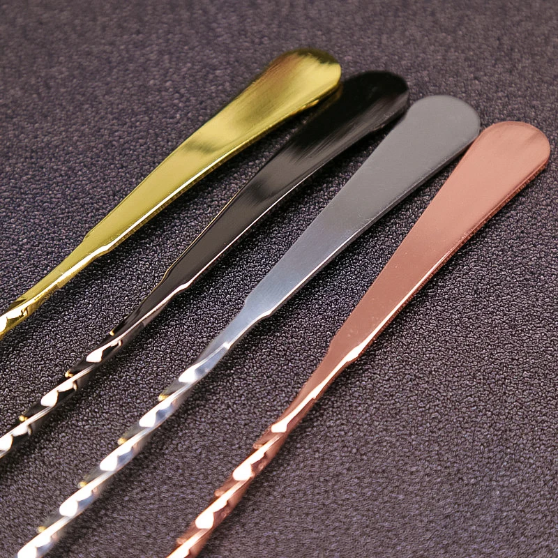 Stainless Steel Cocktail Bar Spoon Hoffman Drink Mixer Bar Stirring Mixing Spoon Stirrer