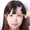 Brainbow 1pc Stainless Steel Makeup Scissor Eyebrow Eyelashes Nose Hair Trim Scissor Sharp Ponit Curve Tip Small Eyebrow Scissor 2