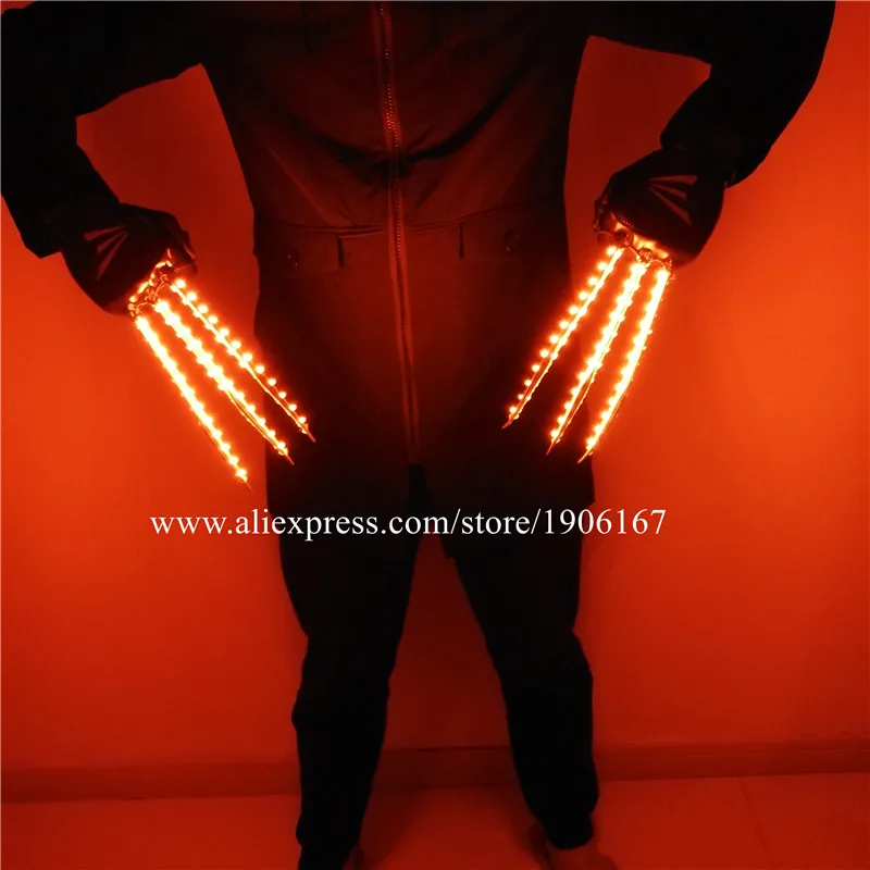 X-Men Wolverine Hugh Paw Jackman Toy Glove LED Lights Cosplay Costume Halloween