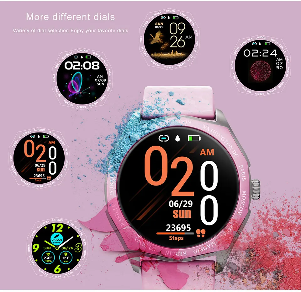 DIGOOR Smart Fitness bracelet blood pressure measurement relogio Heart rate Smart band watch Smart watch women men PK mi band 4 (5)