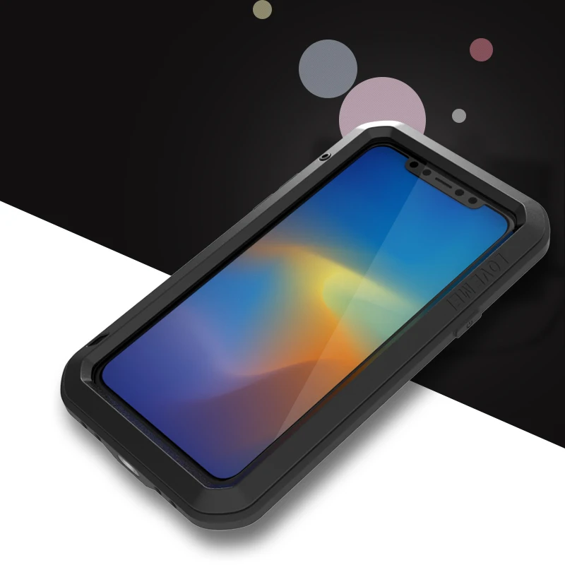 Для Apple iPhone 11 Pro Max/11 Pro Love Mei Металлический Алюминиевый противоударный сверхмощный чехол защитный чехол+ стекло Gorilla