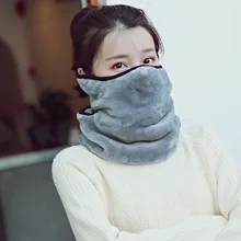 Стиль мужской и женский детский осенний и зимний замшевый толстый теплый в наушнике шарф для защиты шеи маски