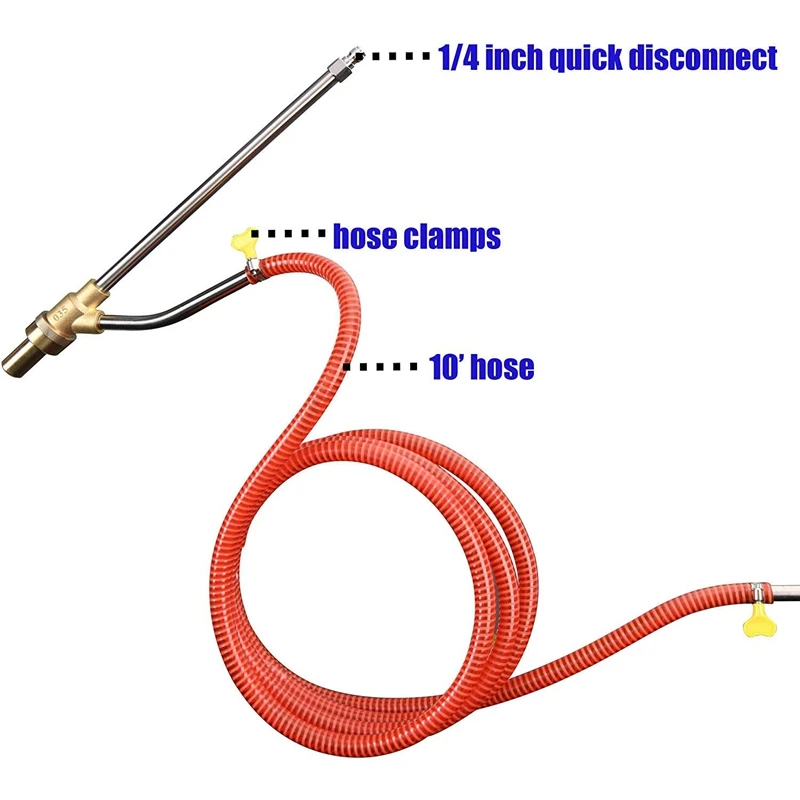 Мойка высокого давления комплект для пескоструйной обработки, насадка для влажного пескоструйного аппарата, 5000 фунтов/кв. дюйм, 1/4 дюйма