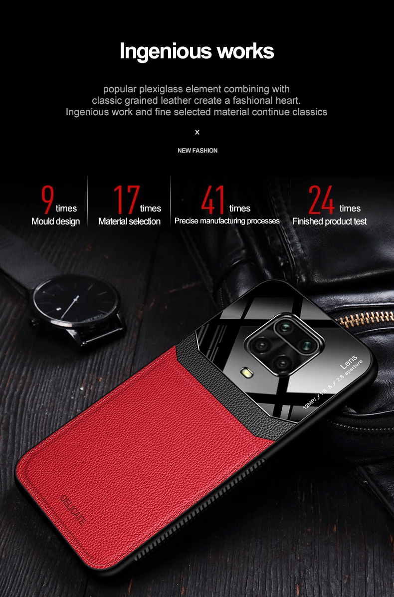 leather case for xiaomi Ốp Lưng Điện Thoại Xiaomi Redmi Note9s Note 9 Pro Max Bao Da Máy Tính Retro Da Sốc Bao Da Dành Cho Redmi Note 9 Pro Note 9S Vỏ xiaomi leather case chain