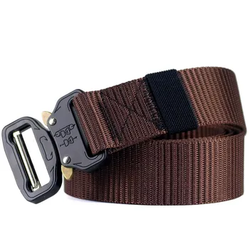 

Adjustable Nylon Military Tactical Belt Durable Outdoor Equipment Web Belt with Metal Buckle Nylon Belt Hunting Accessories