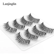 Накладные ресницы крест-накрест, 4 пары, объемные ресницы для макияжа, длинные толстые накладные ресницы, инструмент для макияжа, накладные ресницы# m08